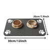Absorbent Pet Feeding Mat with Anti-Slip Rubber Backing
