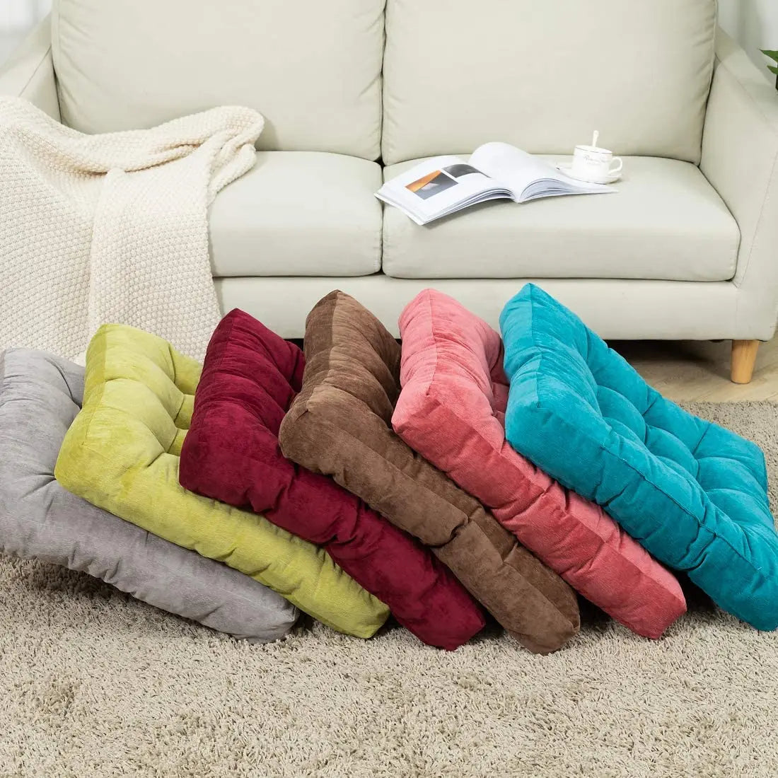 Tufted Floor Seating Pillow Cushion for Meditation and Relaxation