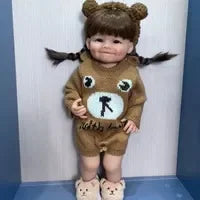 Lifelike Reborn Baby Girl Doll with Soft Silicone Body