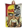 Hulk Hogan Themen-Plüsch-Flanelldecke