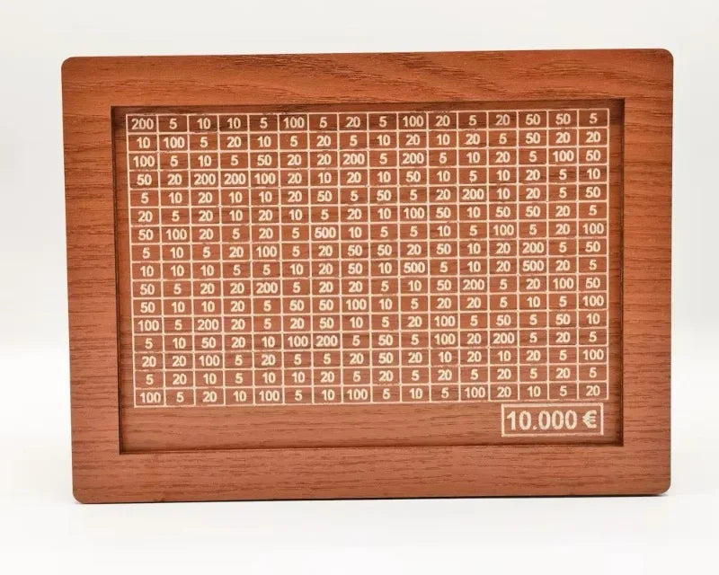 Retro Wooden Money Saving Box with Digital Counter