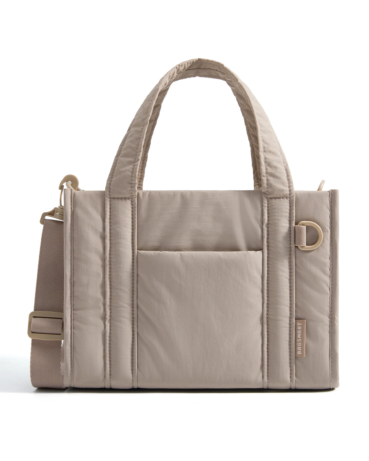 Lightweight Quilted Tote Bag with Crossbody Strap