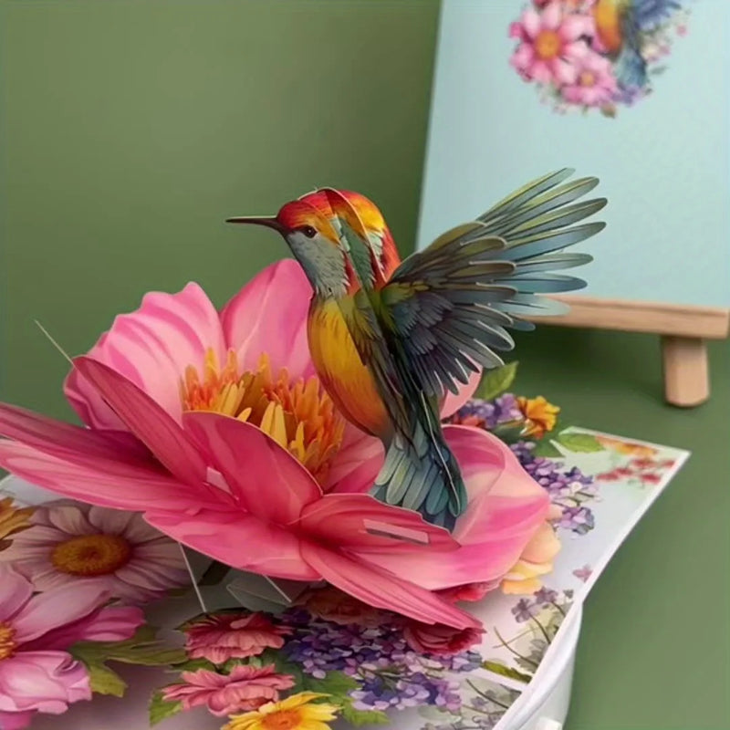 3D Pop-Up Flower Greeting Card