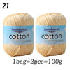 Premium 100% Cotton Yarn – Medium-Fine Weight for All-Season Knitting