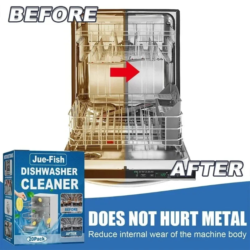 All-in-One Dishwasher Cleaning Tablets - Deep Clean & Descale