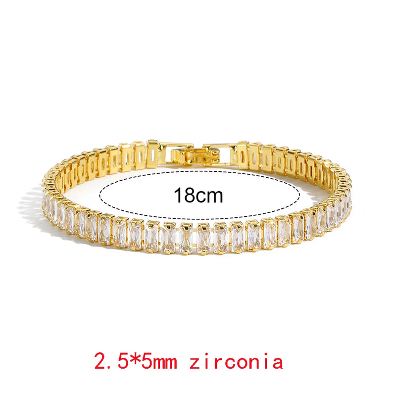 Bracelet Tennis en Zircon Cubique Délicat