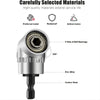 105° Right Angle Drill Attachment with Hex Shank Socket Adapter Set