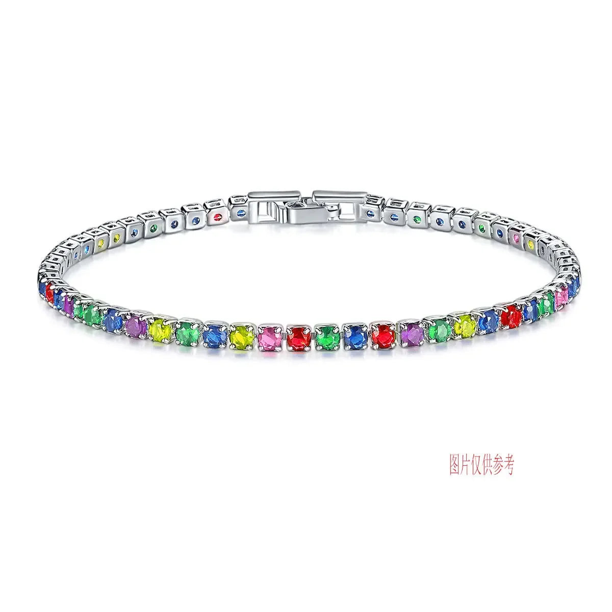 Elegante Tennisarmband mit Zirkonia