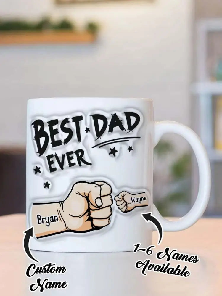 Taza de Café Personalizada 3D para Papá