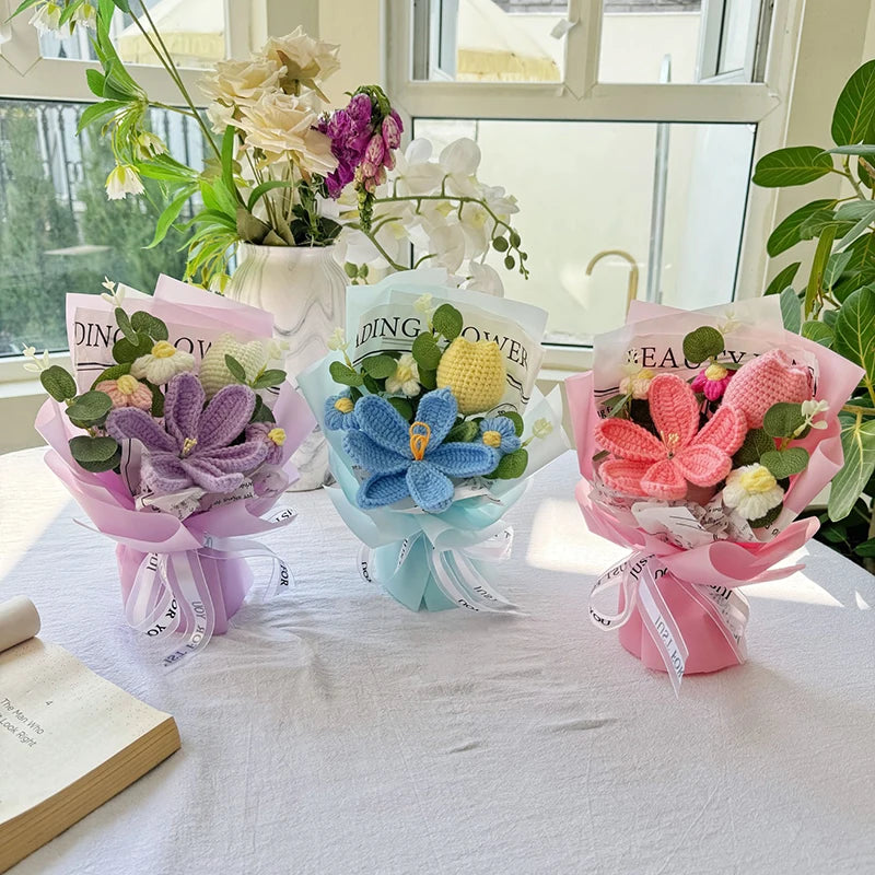 Handmade Crochet Flower Bouquet – Everlasting Gift for Any Occasion