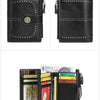 Vintage RFID-Blocking Tri-Fold Wallet with Ample Storage