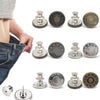 No-Sew Adjustable Jeans Button Pins for Waist Tightening and Decoration