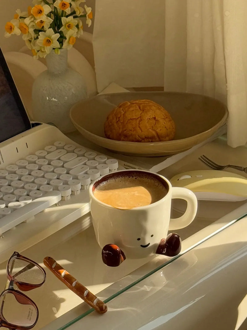 Happy Face Ceramic Coffee Mug