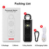 Personal Safety Alarm with LED Flashlight and USB-C Charging