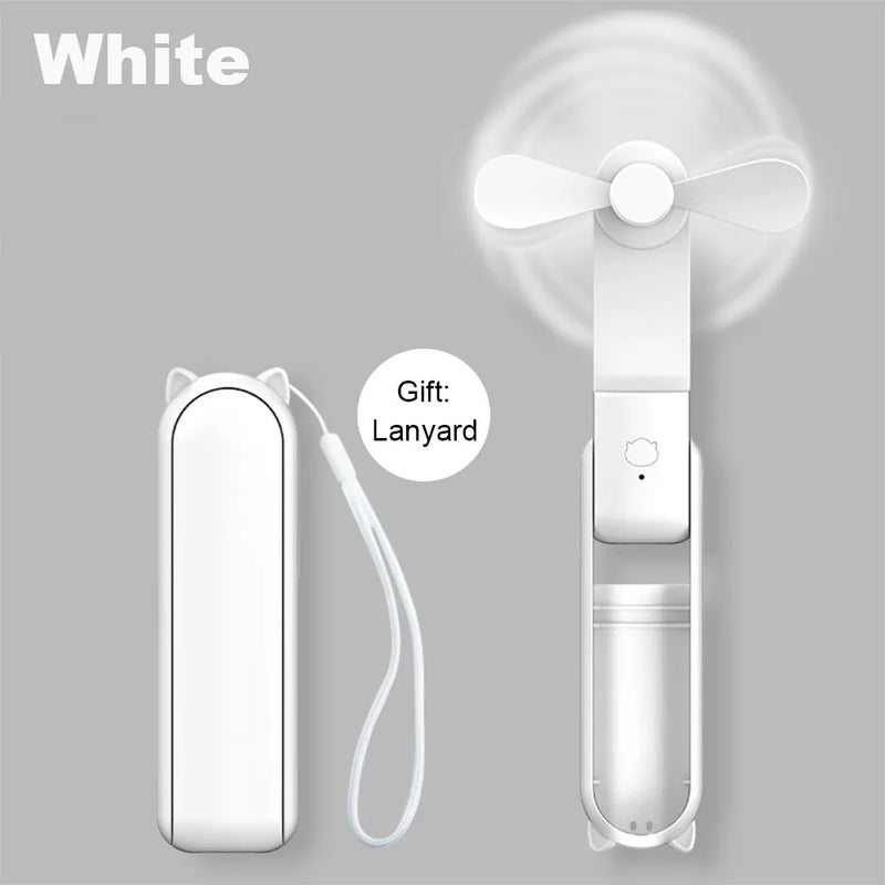Mini Foldable USB Rechargeable Handheld Fan