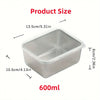 6-Piece Stainless Steel Food Storage Containers with Lids