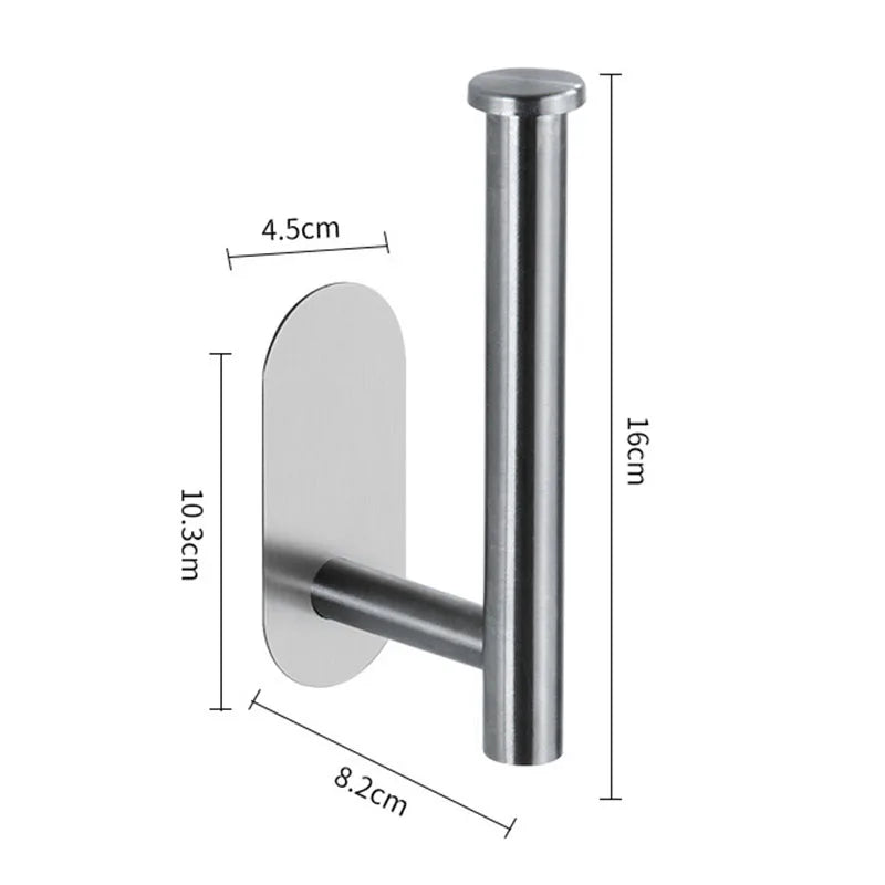 Stainless Steel Self-Adhesive Toilet Paper Holder