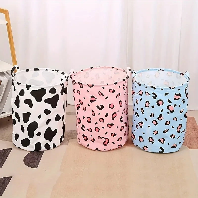 Foldable Fabric Laundry Basket with Handles