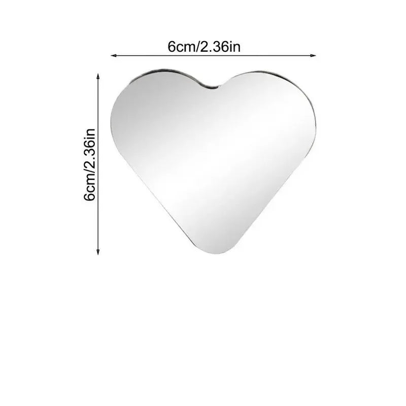 Heart-Shaped HD Wide-Angle Car Rearview Mirror (2-Pack)