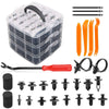 Mixed Size Plastic Retainer Clips for Auto Trim, Bumper, and Door Panels