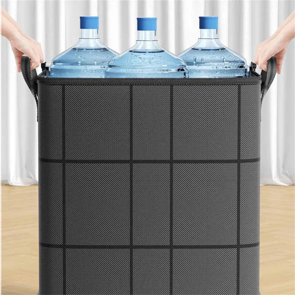 Large Foldable Non-Woven Storage Bag with Zipper and Handles