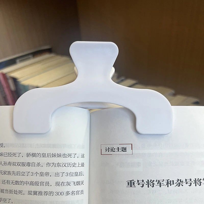 Frosted Transparent Book Page Holder Clip