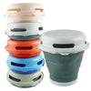 Collapsible Beach Toy Set with Bucket, Shovel & Rake
