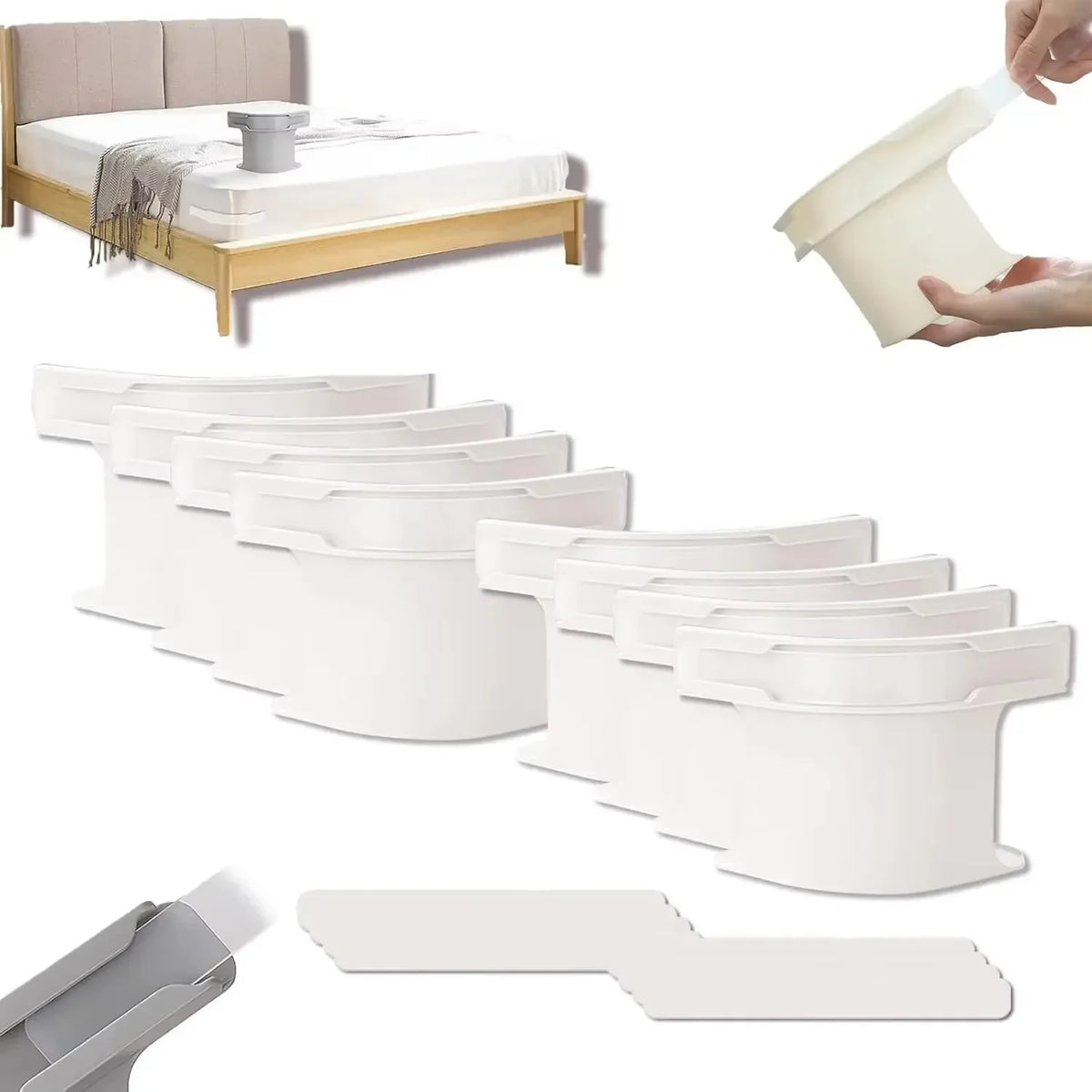 Heavy-Duty Bed Sheet Corner Clips (4 Pack)