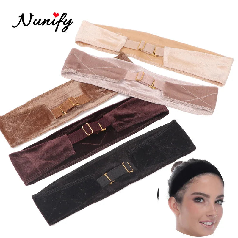 Adjustable Velvet Wig Grip Headband