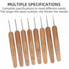 Wooden Handle Dreadlock Crochet Hook for Hair Styling