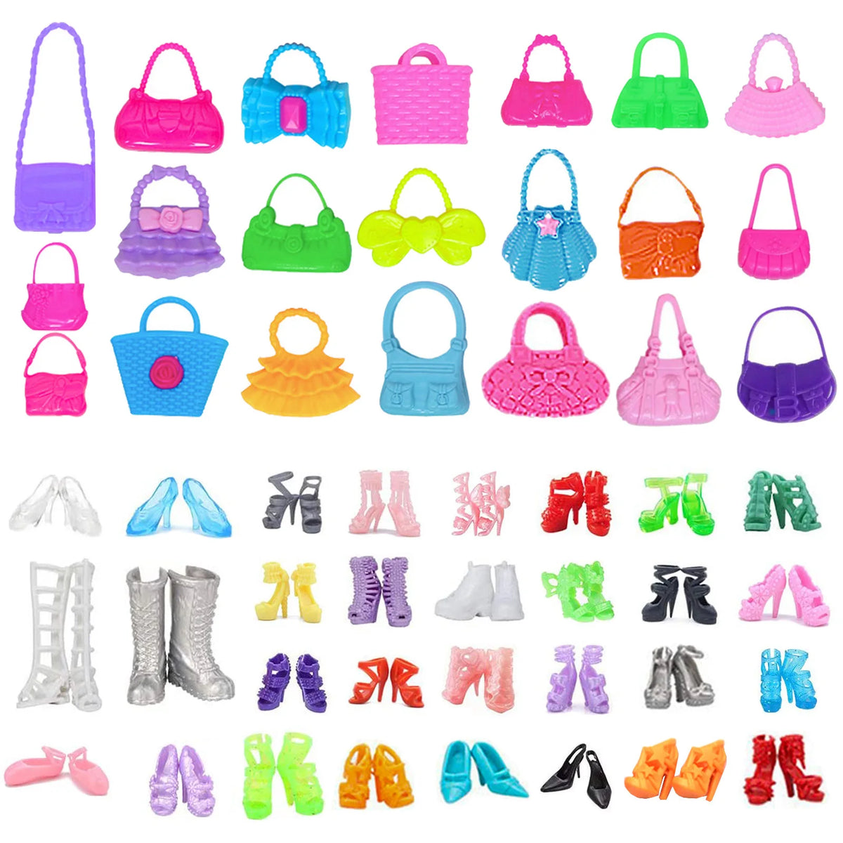 Doll Accessory Set with Suitcase for 11.5-Inch BJD Dolls
