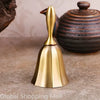 Vintage Brass Hand Bell for Service, Weddings & Home Decor