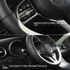 Premium Napa Leather Steering Wheel Cover – Universal Fit, All-Season Comfort