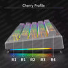 Contour Lines Keycap Set - Cherry Profile PBT, Side-Lit for Mechanical Keyboards