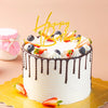 Golden Acrylic Happy Birthday Cake Topper