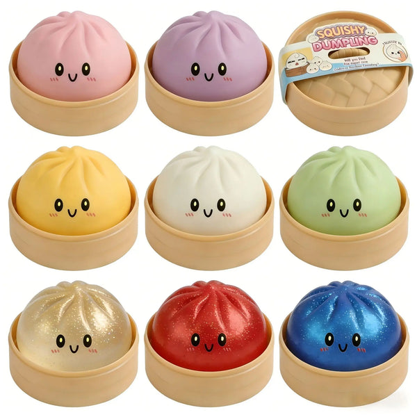 Glitter Dumpling Squishy Stress Relief Toy