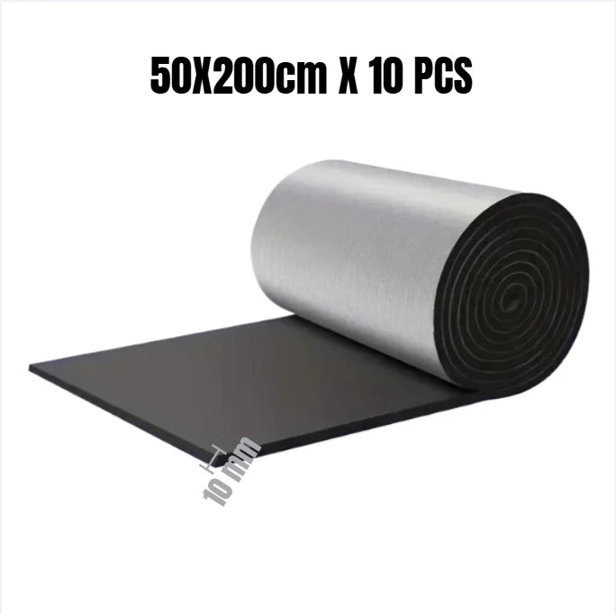 Roll of automotive sound deadening and heat insulation mat, 50x200cm, sold in a pack of 10.