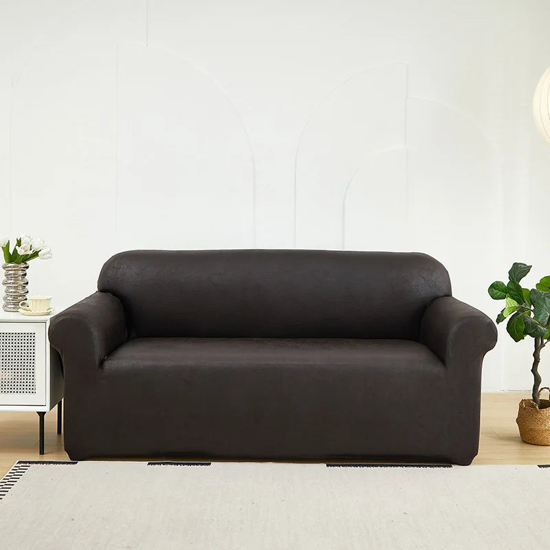 PU Leather Sofa Slipcover with Anti-Slip Backing