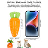 Durable Squeaky Carrot Dog Toy for Aggressive Chewers