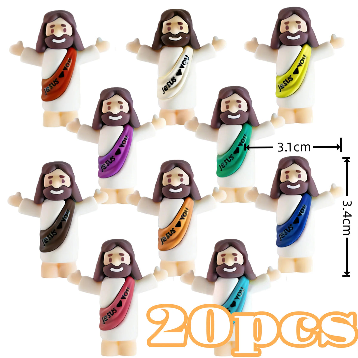 Mini Religious Figurine Set for Christmas and Easter Decor