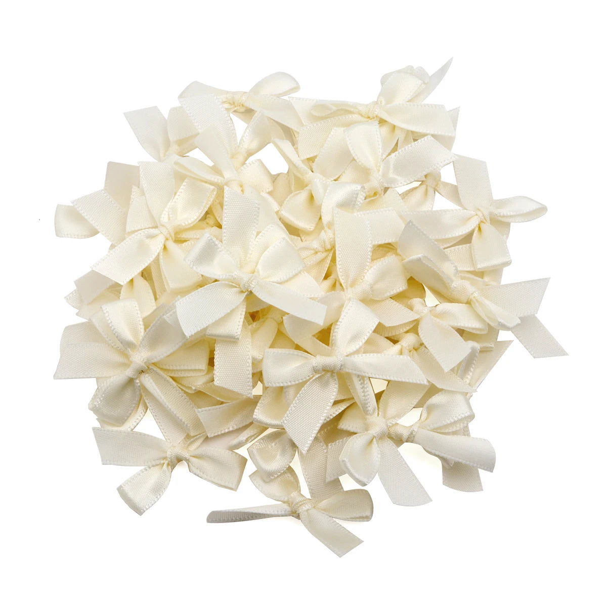 Satin Ribbon Bows for Crafts and DIY Projects (50-Pack)