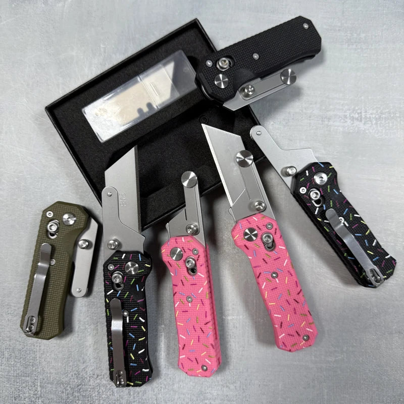 Pocket Folding Utility Knife with SK5 Steel Blade
