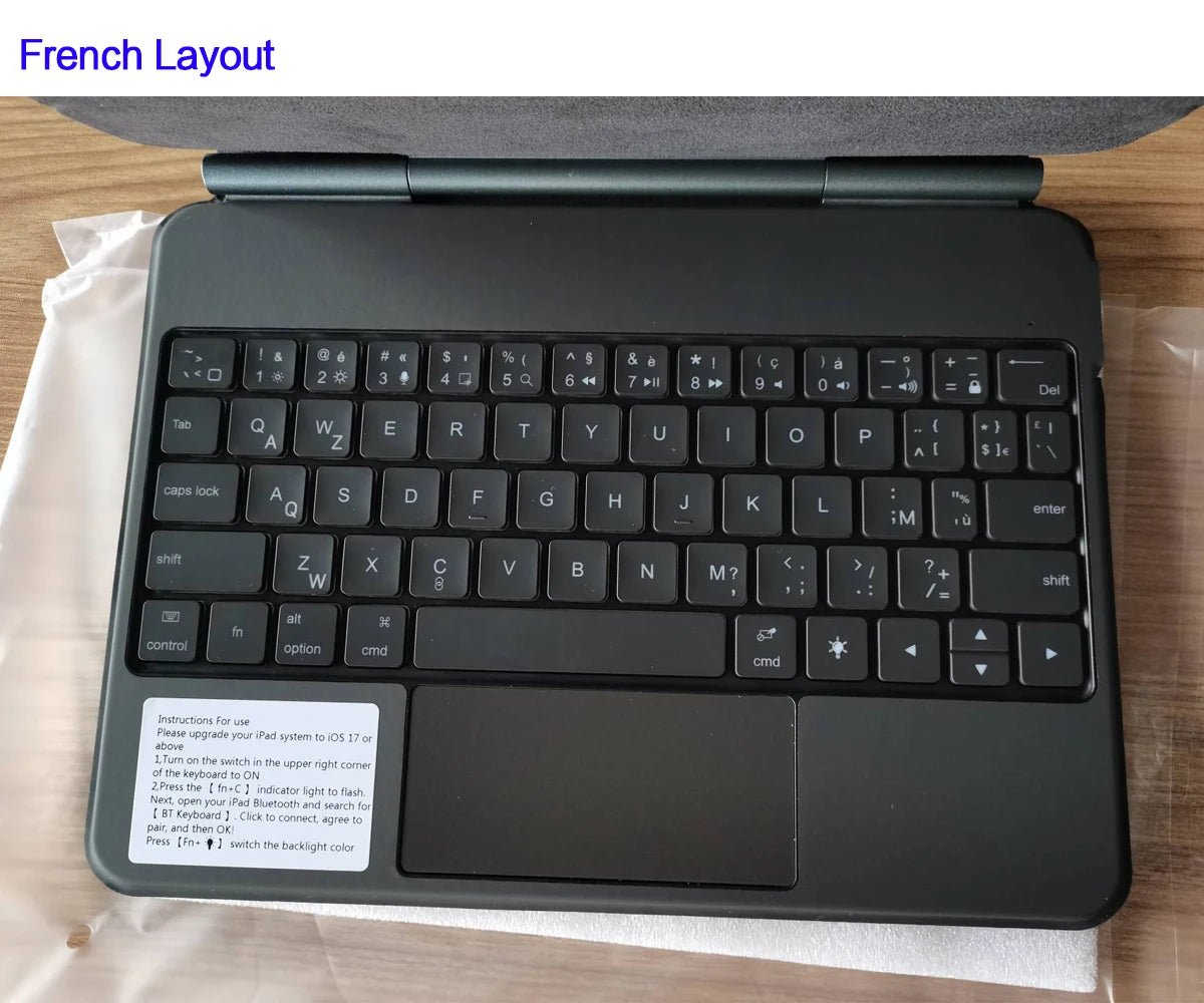 iPad Magic Keyboard Case with Backlit Keys and Touchpad