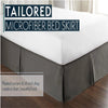 Elegant Pleated Bed Skirt - 14 Inch Drop, Wrinkle & Fade Resistant