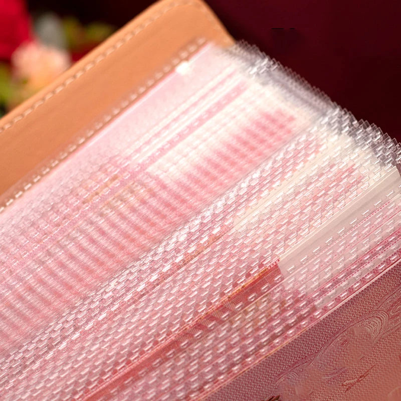 PU Leather Cash Envelope Budget Binder