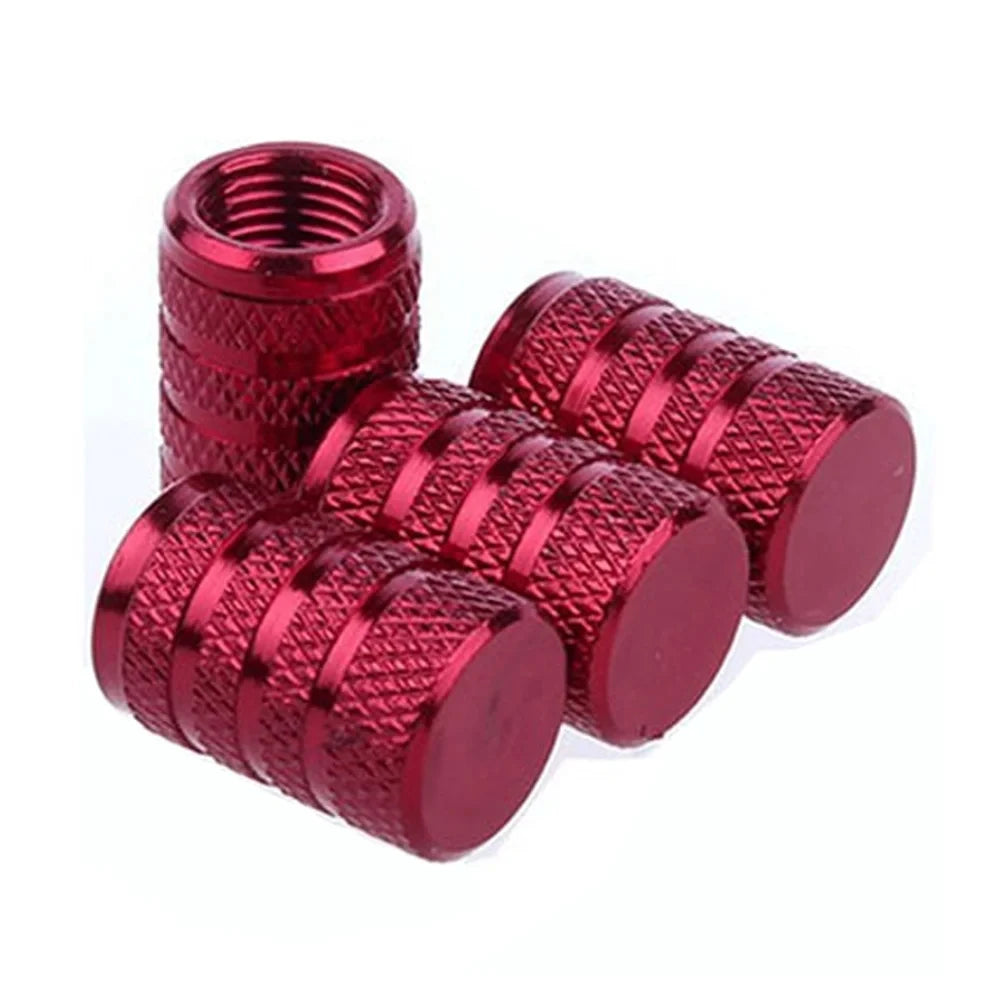 Aluminum Tire Valve Stem Caps – Set of 4