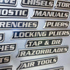 Étiquettes Magnétiques 3D pour Boîte à Outils - Lot de 12