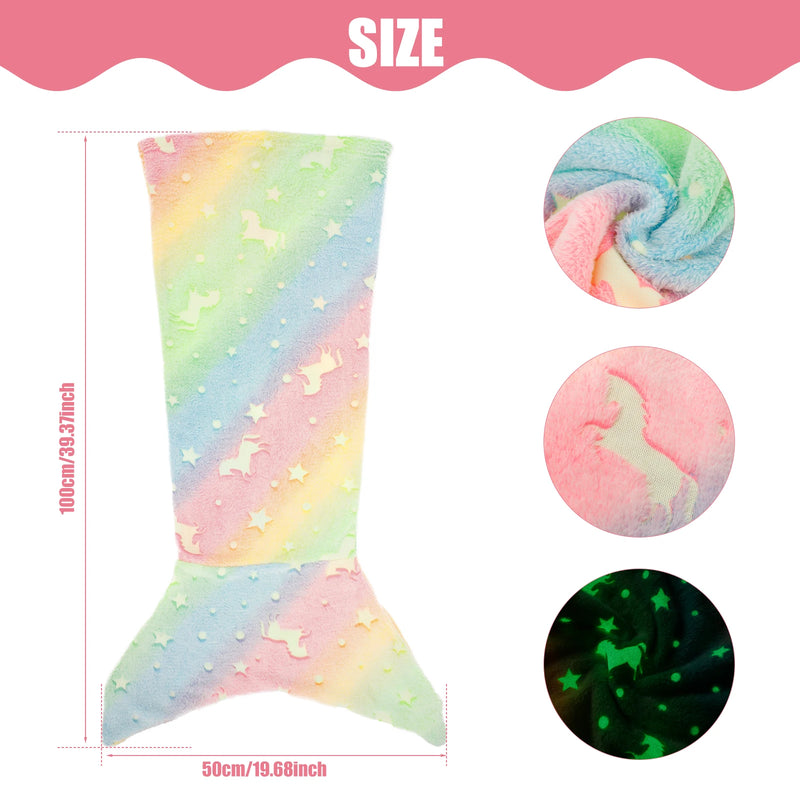 Glow-in-the-Dark Mermaid Tail Blanket