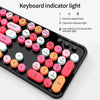 Teclado y Ratón Inalámbricos Retro