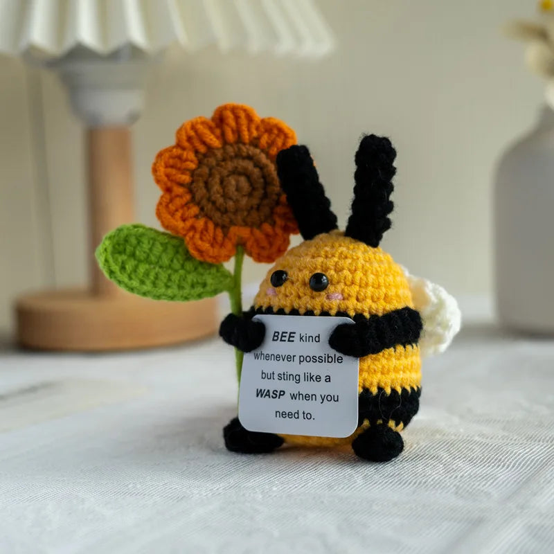 Handmade Crochet Dumpster Fire Doll – Funny Emotional Support Decor